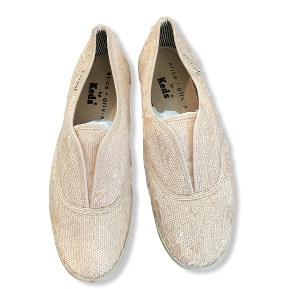 Alice + Olivia for Keds Blush Sequin Sneakers - Picture 2 of 6